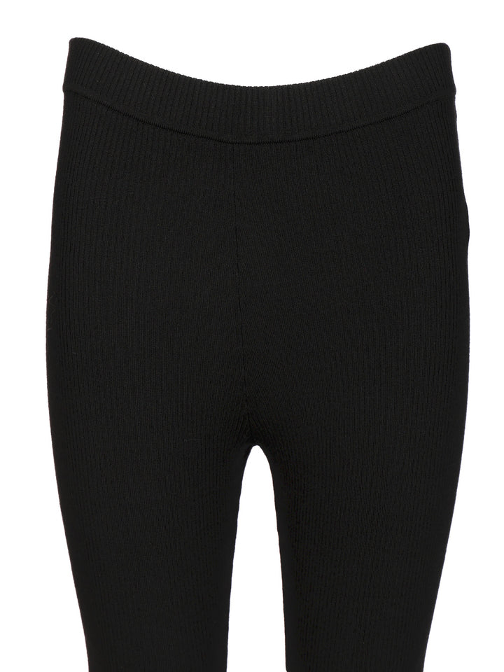 P.A.R.O.S.H. Wool Leggings Trousers - Black | cd31446be5a42768deb1c9cc0747fe84f470c8ba