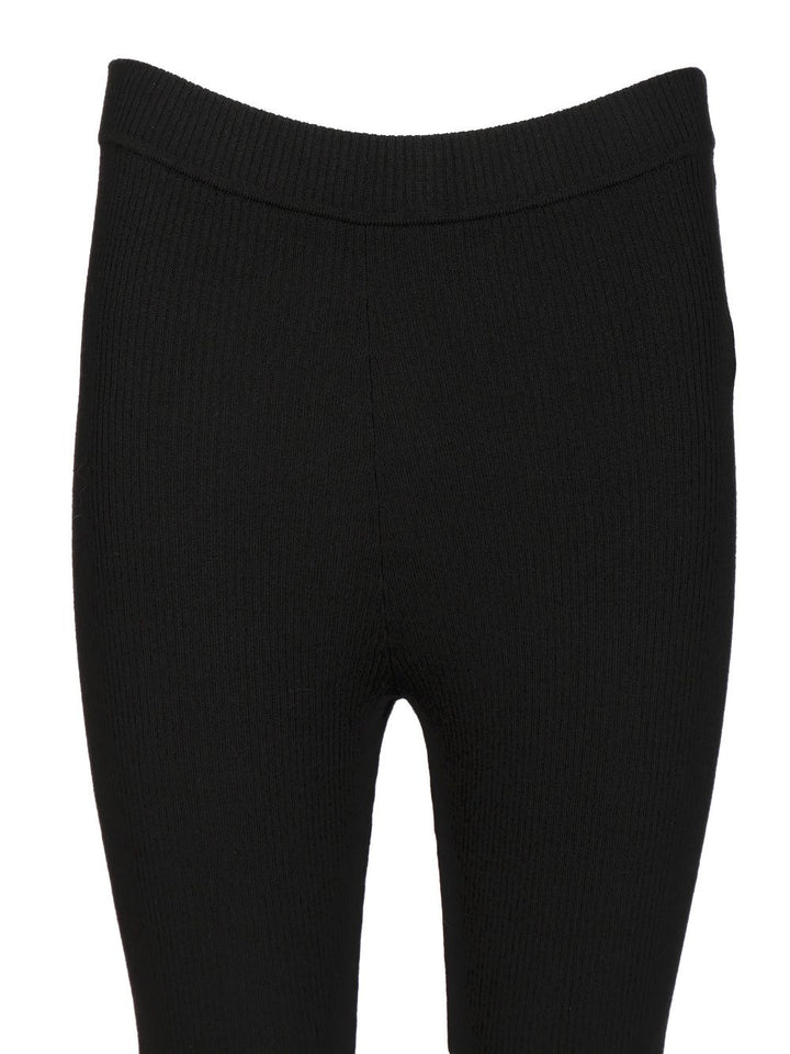 P.A.R.O.S.H. Wool Leggings Trousers - Black | 70af91e895d8d02778b885df92ea38222548fdeb