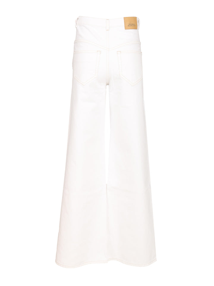 Isabel Marant Lemony Trousers - White | 91f1c8f89d45654f1eae1f1adbde7c5724f1b427