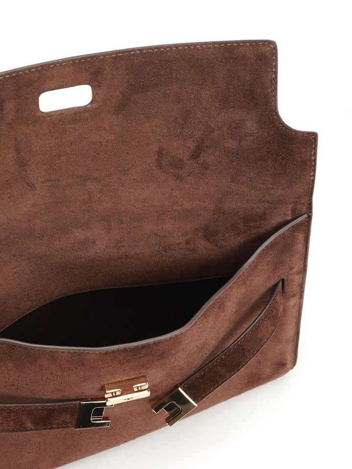 Tory Burch Lee Radziwill Handbags - Brown | ef2f0fe8fac1c31afd62bb19d708cc043560f207