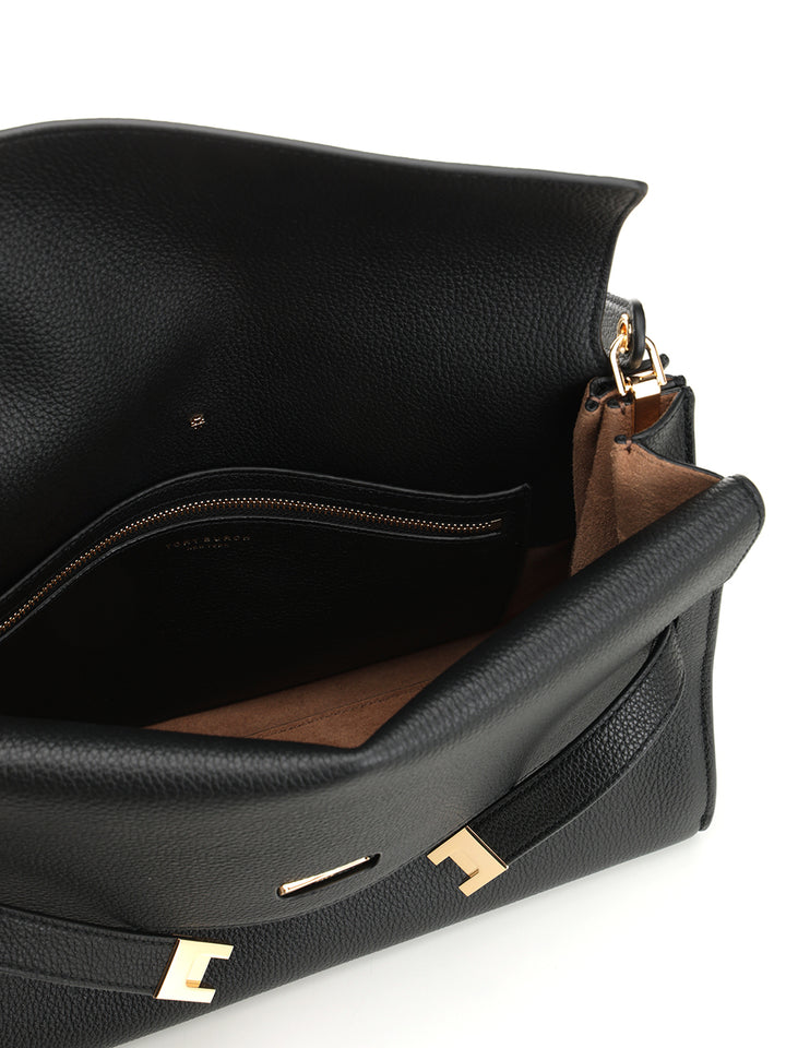 Tory Burch Lee Radziwill Shoulder Bags - Black | 585ee7f870dbd193e438ba6423a63eb2d47ccdd7