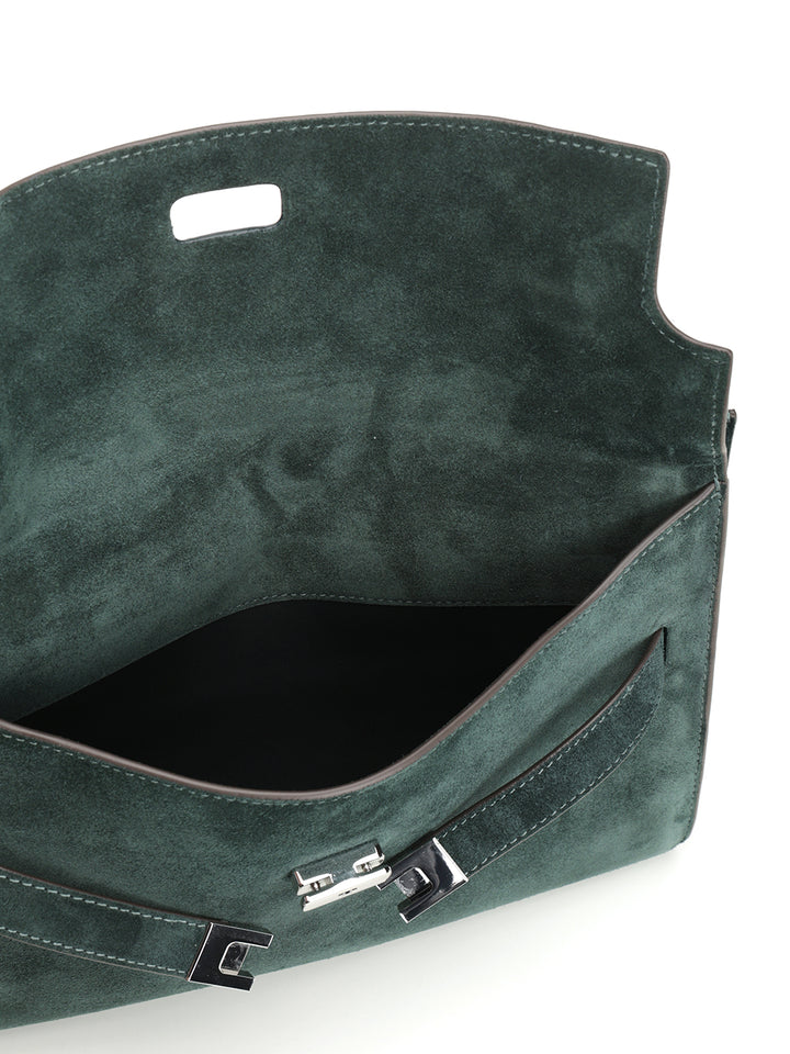 Tory Burch Lee Radziwill Shoulder Bags - Green | e7d6dc454911292f3bb3163f4cce9c199f7a45b6