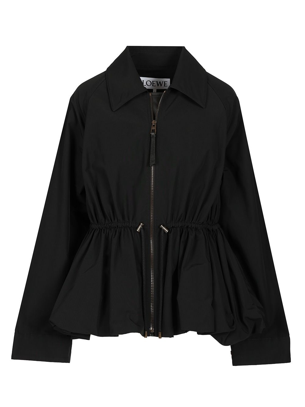 Loewe Cotton Blend Jacket Jackets - Black | 132b97cbbba6fee771b2fc1292a78bab3e173c5b