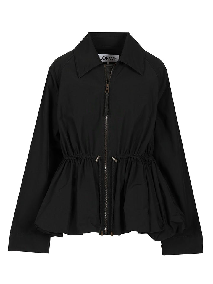 Loewe Cotton Blend Jacket Jackets - Black | 132b97cbbba6fee771b2fc1292a78bab3e173c5b