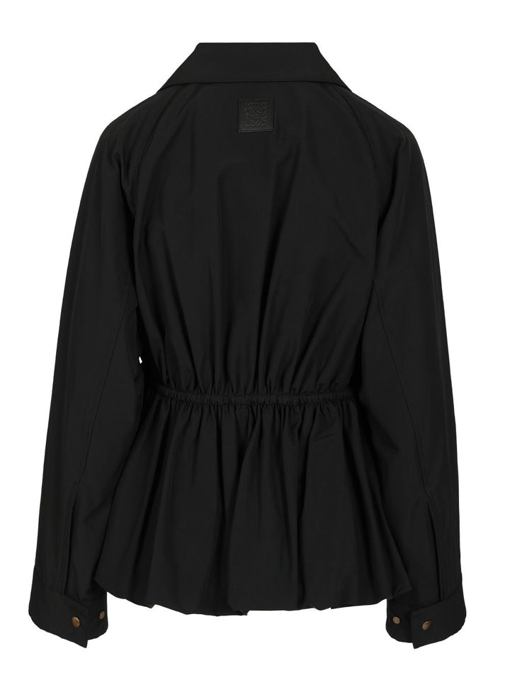 Loewe Cotton Blend Jacket Jackets - Black | 0b9b354545adc7907274df303b061f113522f529