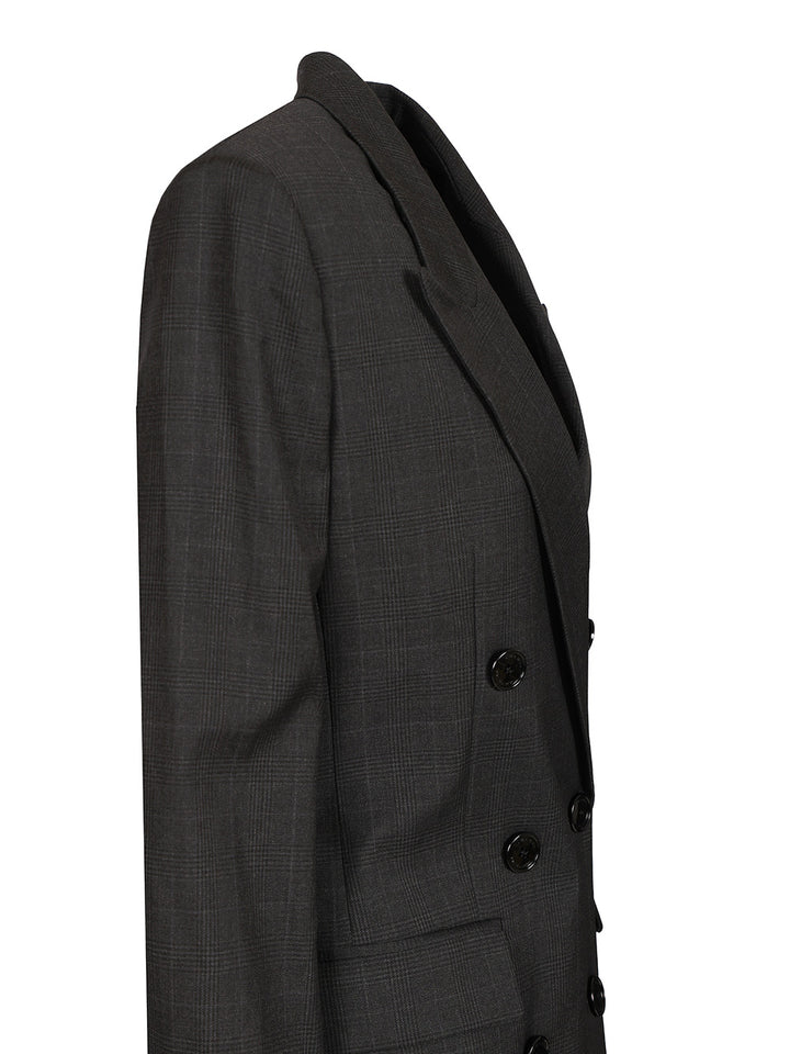 Isabel Marant Jevima Wool Prince Of Wales Suit Jacket Jackets - Grey | dea1204caa61b436135541c69b0ccdb6be275a76