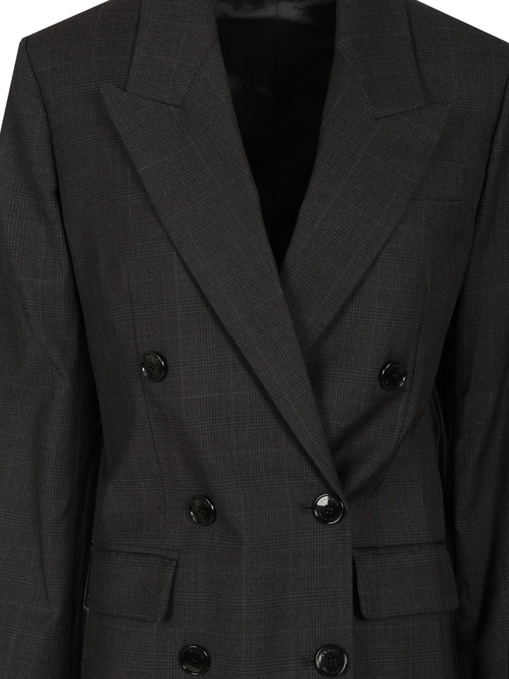 Isabel Marant Jevima Wool Prince Of Wales Suit Jacket Jackets - Grey | baeb2e14149ef4e4531768a0c40b6cdfd8fedf01