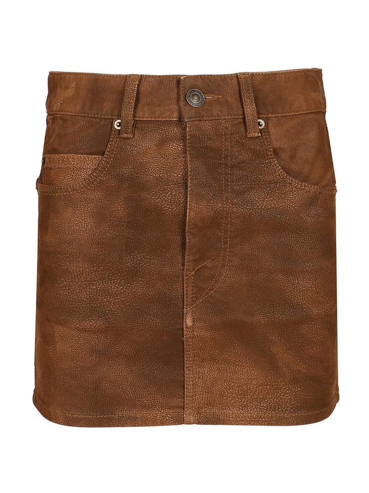 Marant Etoile Kimmy Mini Skirt Skirts - Brown | 7cfe949587f7dd006fe0b2b48920476913b19359