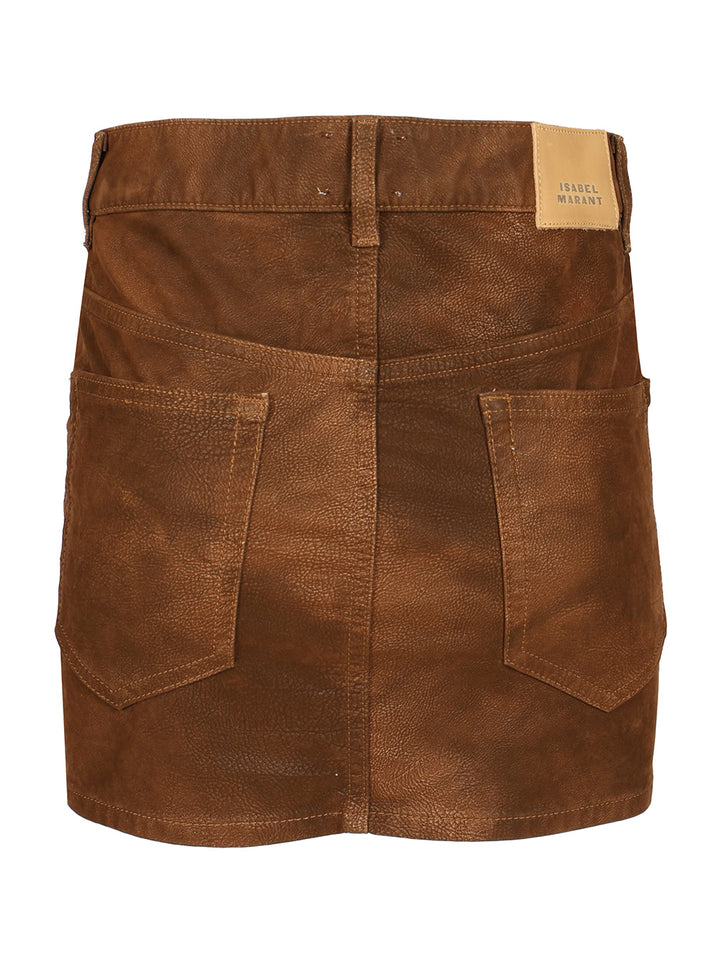 Marant Etoile Kimmy Mini Skirt Skirts - Brown | faca9743a1bebba0ee9537c8f6105aacf9a32a7c