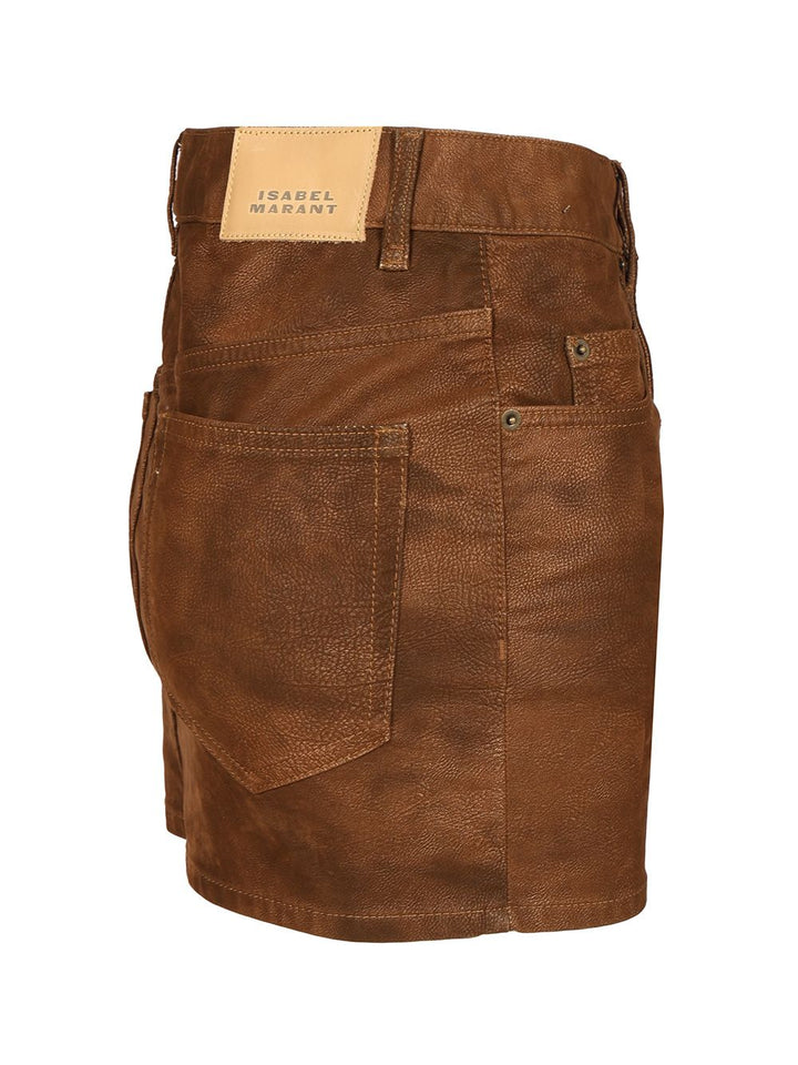 Marant Etoile Kimmy Mini Skirt Skirts - Brown | df1fe87f70a132f30f3dd53ae3f415669d213c09