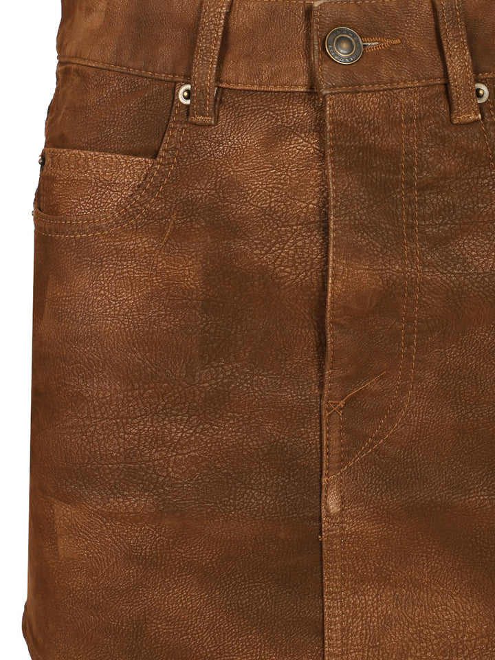 Marant Etoile Kimmy Mini Skirt Skirts - Brown | d983571b4af9bc826272b35cbe3b19716cd24302