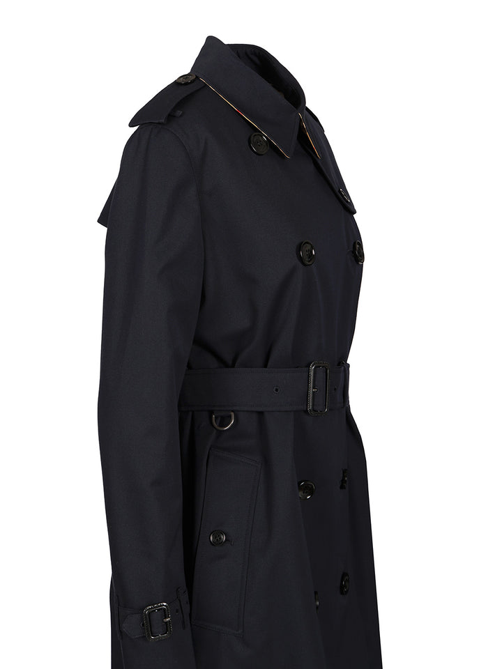 Burberry Heritage Kensington Trench Coat Coats - Blue | 292e9d65bbf94c7bd67ed4c8b216eb3a3195996f