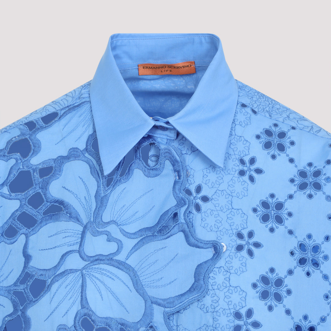 Ermanno Scervino Life Shirts - Blue | 817d92b958bdcc231c8cbe658e18414f2f0e37b3