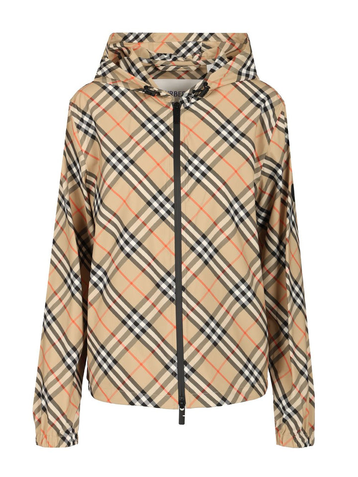 Burberry Jacket In Burberry Check Jackets - Beige | 541332207bb0f10b2b4136d0ff7e971ede3b463d