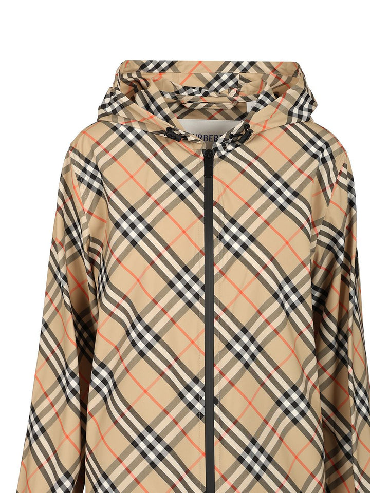 Burberry Jacket In Burberry Check Jackets - Beige | bc02ab061d3ab78dcb0783ed4d0448620b4756ac