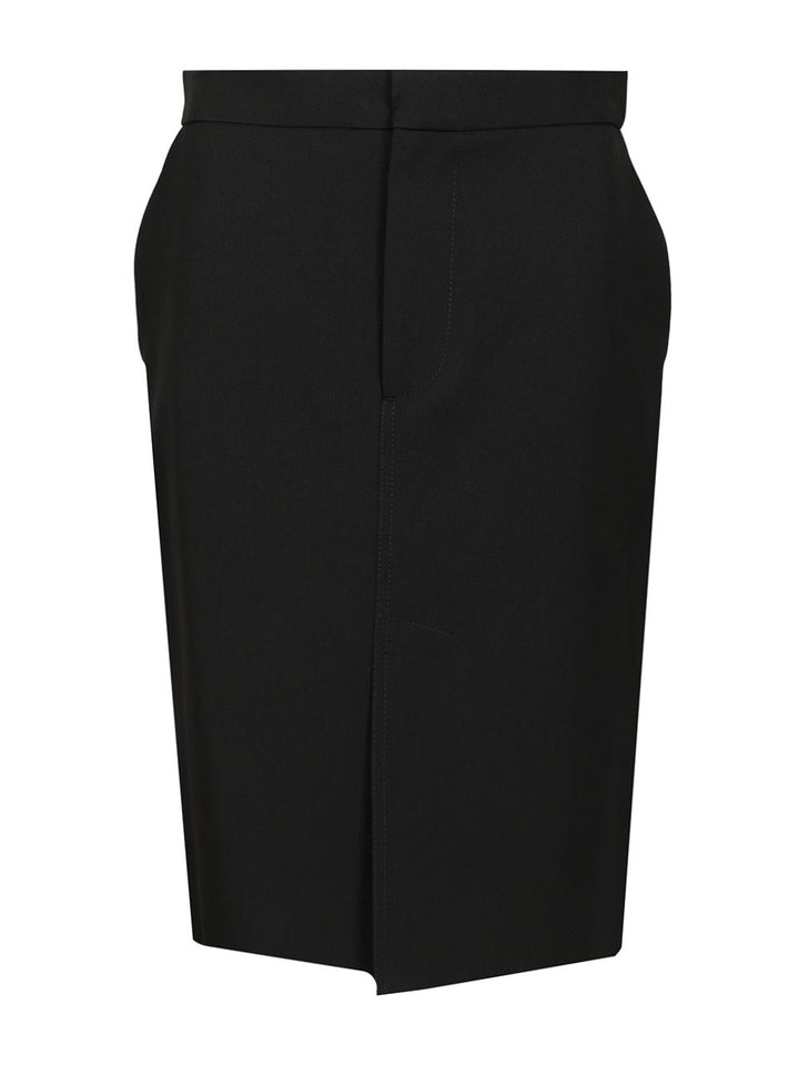 Bottega Veneta Wool Midi Skirt Skirts - Black | a7edc9a706926b8e0f0b5618f22c571cac263e63