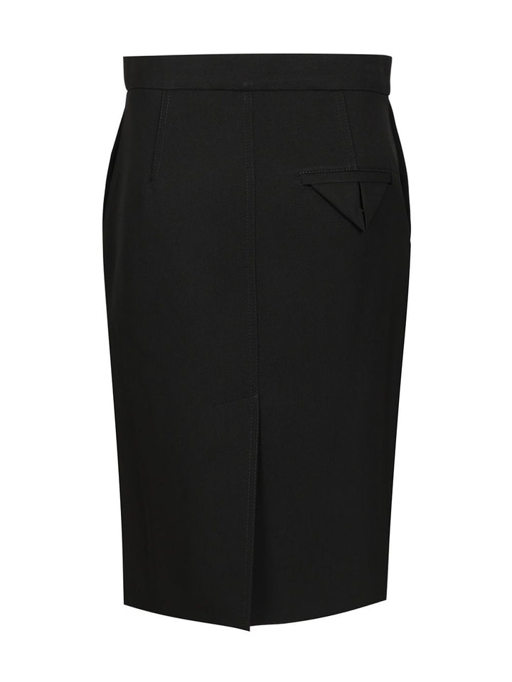 Bottega Veneta Wool Midi Skirt Skirts - Black | 40dbd6fb59fa0f42c8c0c8fa819767fe75a9ae1e