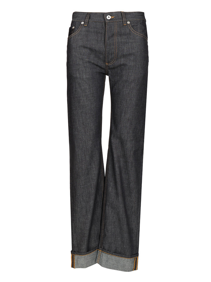 Bottega Veneta With Woven Pocket Jeans - Blue | 025db320fbb3535b1c49159bda703ebdeb4f0067