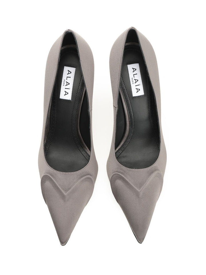 AlaÏA Le Cœur 3d Pumps - Grey | da90a42ad7cd74646bb0dbefeda1757706f16cb6