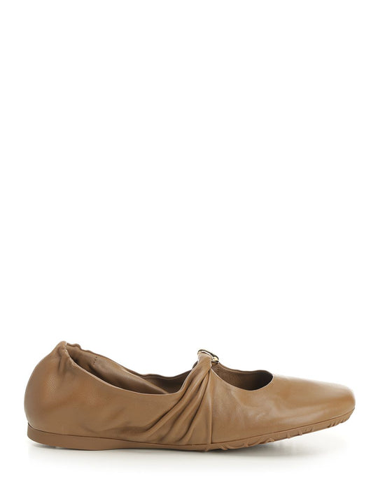Pebble Ballerinas Scarpe Basse Beige