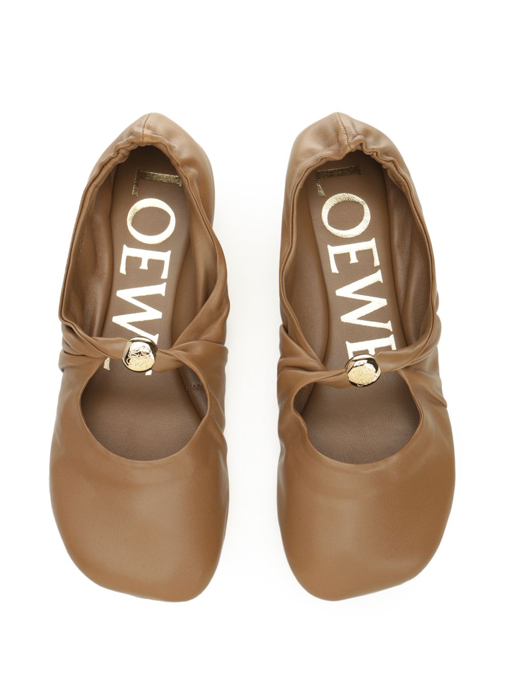 Loewe Pebble Ballerinas Scarpe basse - Beige | 66cdcb8d1f0abbdfbc877e81fa981e5b3d39372a