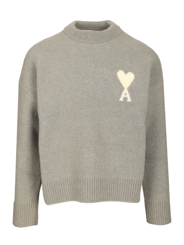 Ami Ami De Coeur Sweater Knitwear - Grey | bfcd549d76645aa78427738a5de4c2f8eec8d56b
