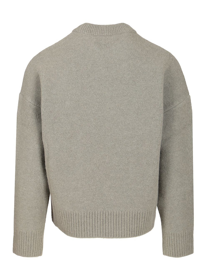 Ami Ami De Coeur Sweater Knitwear - Grey | f08f8d7ef1f9b7208d2c37baf0acaf8499e5abec
