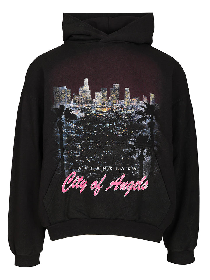 Balenciaga City Of Angels Sweatshirts - Black | c1ce4696f3bd60bc2cd751dc9831c4002d984c5f