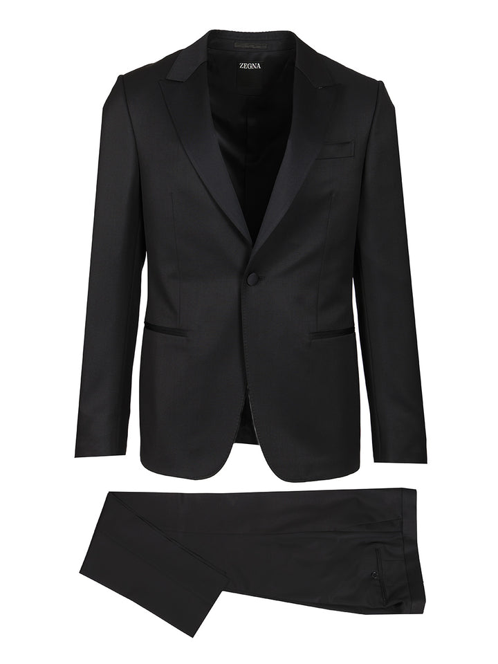 Ermenegildo Zegna Wool And Mohair Tuxedo Dresses - Black | 984dc7ed8bb61e5bffd6c9387ad6e100e5f84ba1
