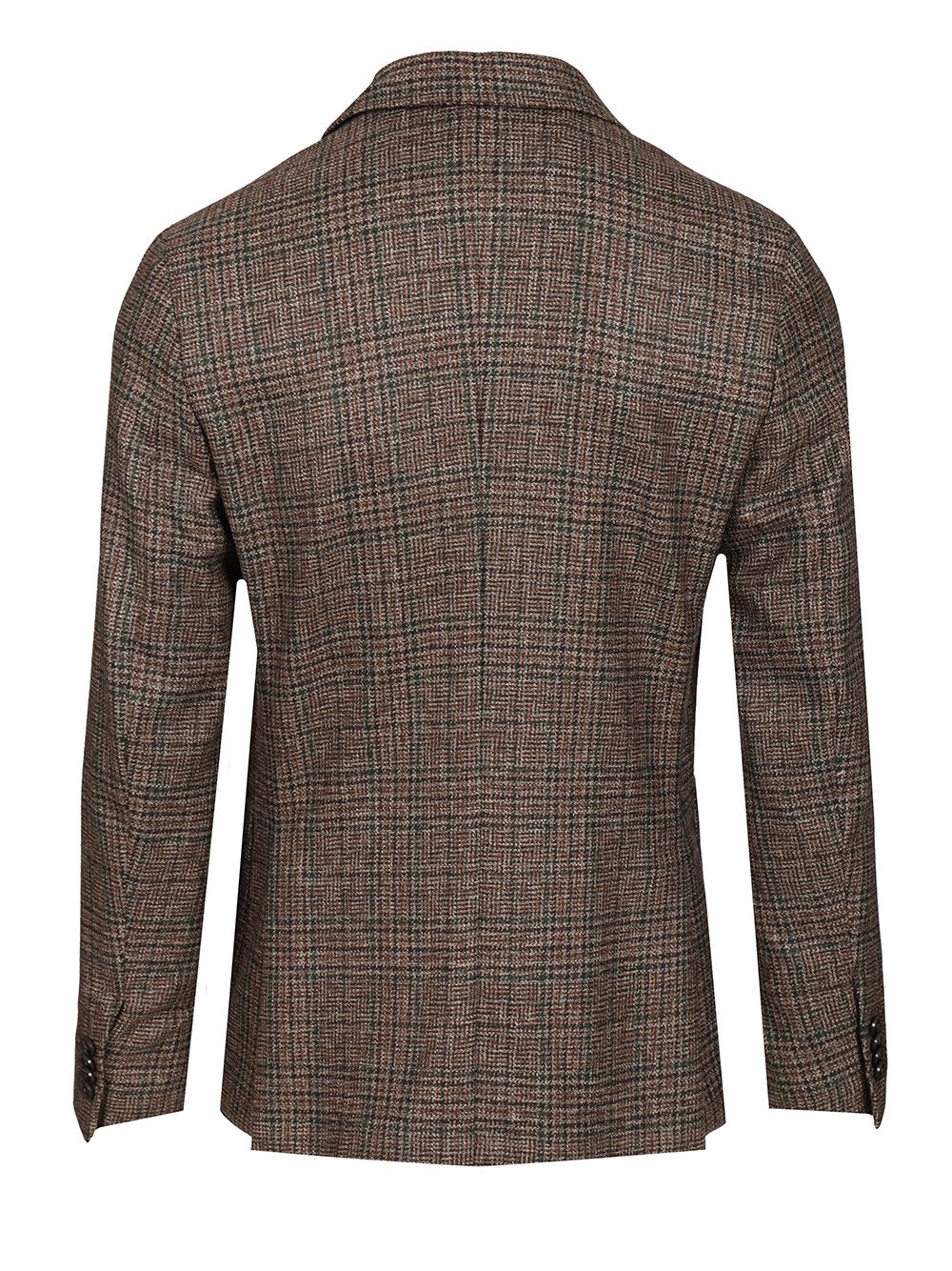 Ermenegildo Zegna Prince Of Wales Wool Jacket Jackets - Brown | 8018fa9874f1904ca9c12c405f31298436c2a5c3