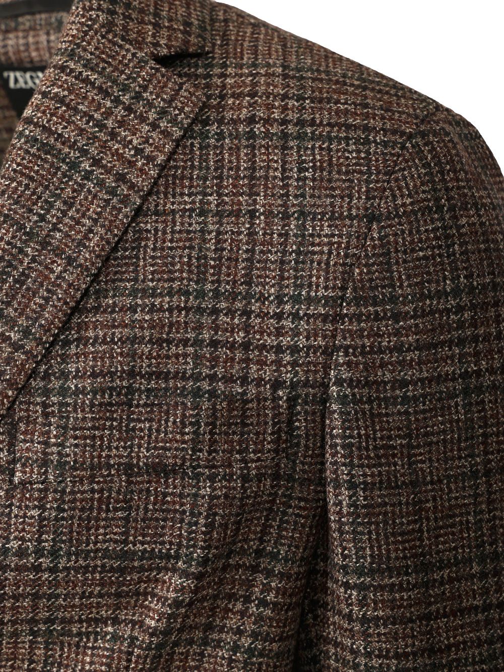 Ermenegildo Zegna Prince Of Wales Wool Jacket Jackets - Brown | 472addc28fe8026a92e1adc5ff16d031a0a20d1e