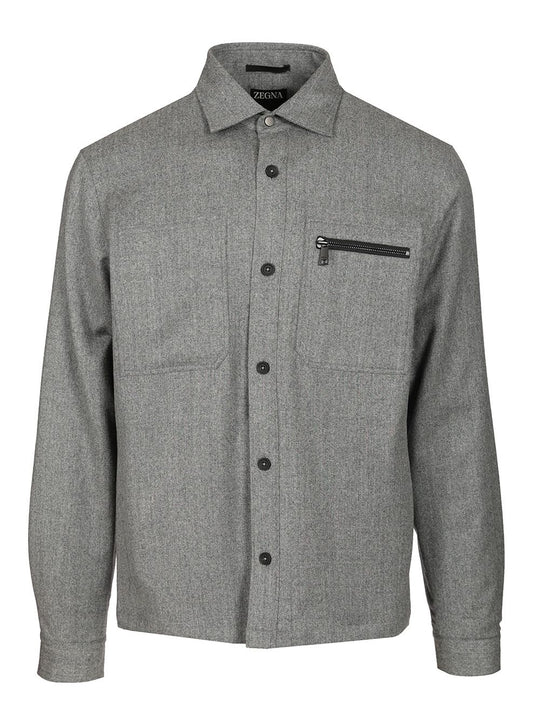 Techmerino™ Overshirt Shirts Grey