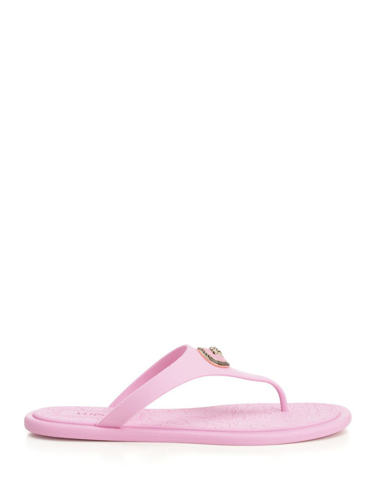 Rubber Slides Sandals Rose