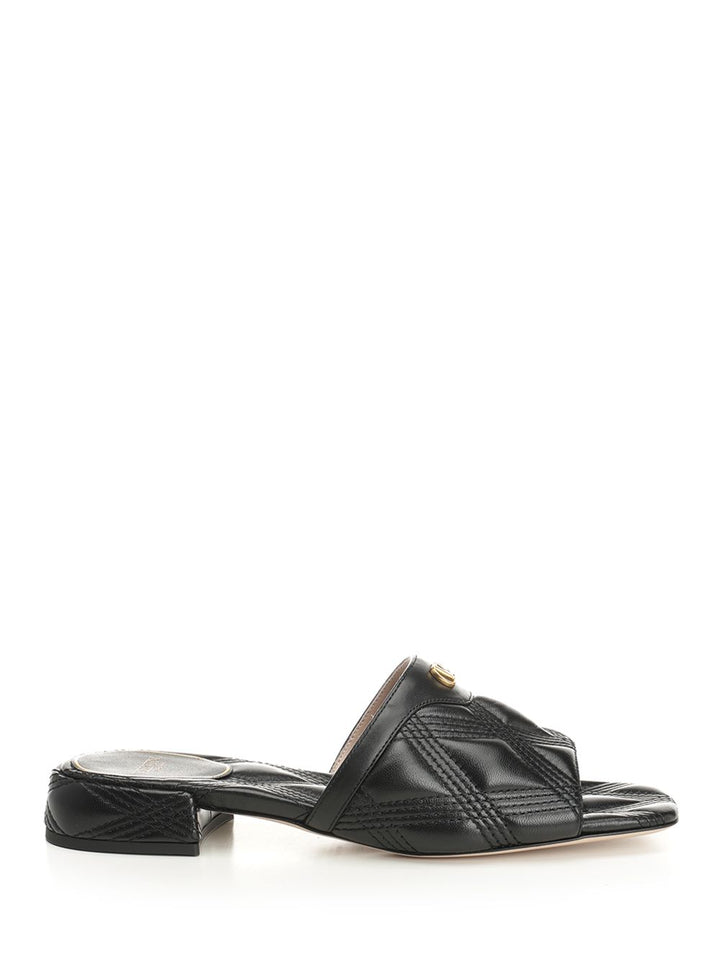 Valentino Garavani Quiltie 67 Sandals - Black | b267b7ddbd15ace4165b490a71528a5f7213c557