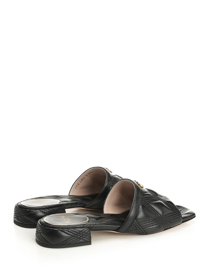 Valentino Garavani Quiltie 67 Sandals - Black | 1c027e97e7a4aa941e859eefafa7b990172cd0f5