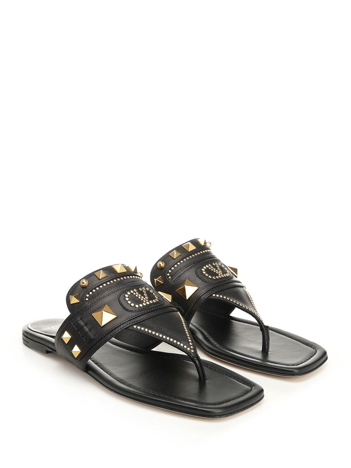 Valentino Garavani Plaster Caster Sandals - Black | 5d290b8a24d004a1d156c65c78a5d89380c8e9b1