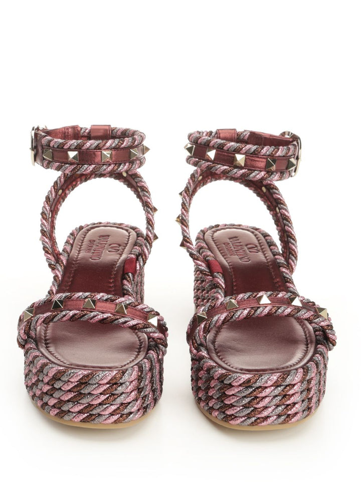 Valentino Garavani Rockstud Sandals - Violet | 92ed49fe182e779cc92408c601fcdd0649f9032c