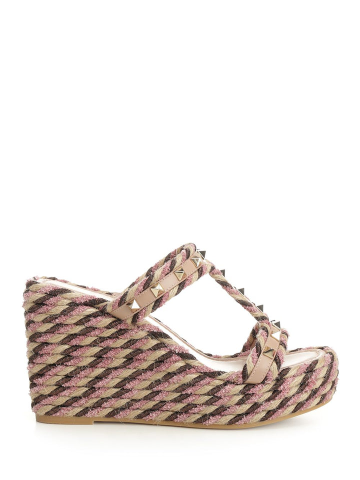 Valentino Garavani Rockstud Sandals - Violet | f3e2c6a086eb5bc7cb874d5a674e1e361600894a