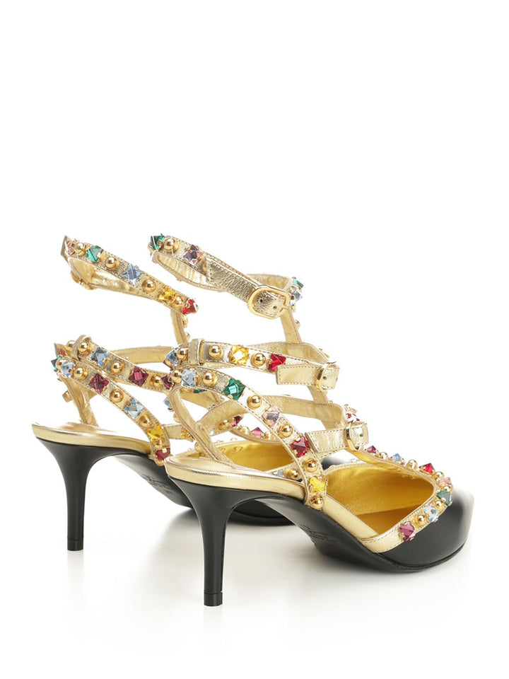 Valentino Garavani Rockstud Sandals - Black | 6b960bfb8c44b2117ca81201b87ba8dc15bc6d3a