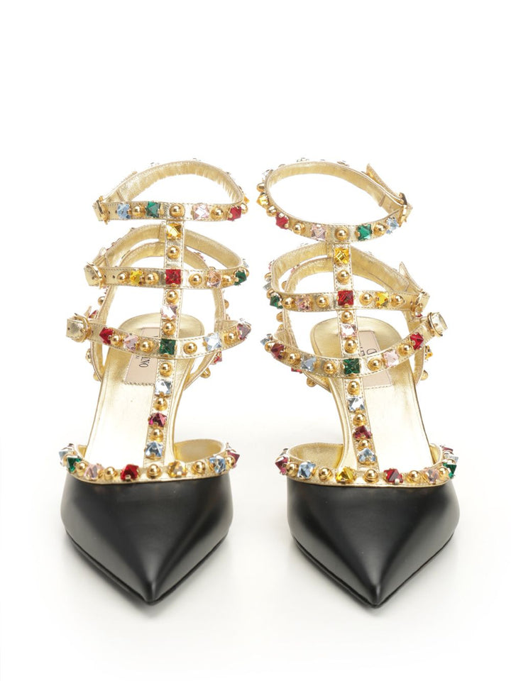 Valentino Garavani Rockstud Sandals - Black | eb2f5192ea3aab8e5a9c14a8805981aa804d683c