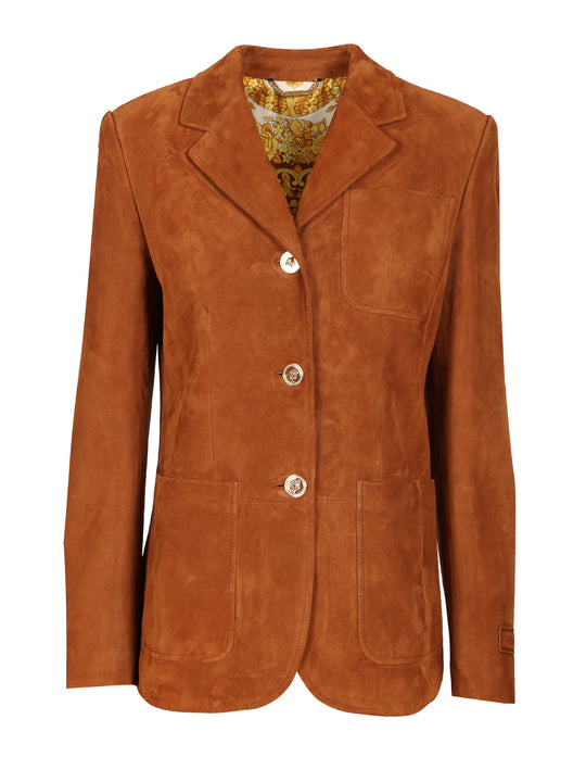 Suede Jacket Jackets Brown