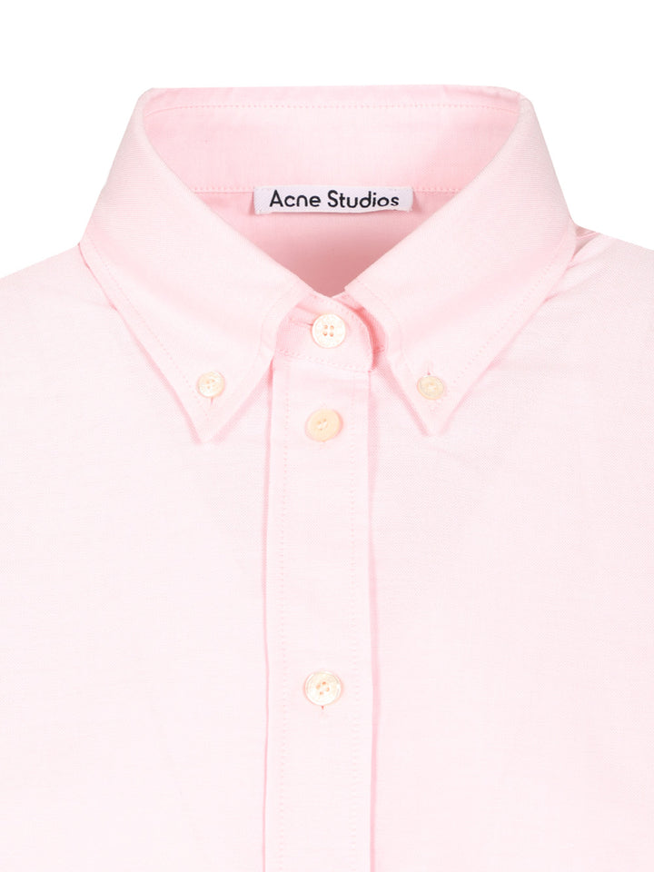 Acne Studios Short-Sleeved Tailored Shirt Shirts - Rose | 11dd1a4d80c98bbc23221263689af159d6189deb