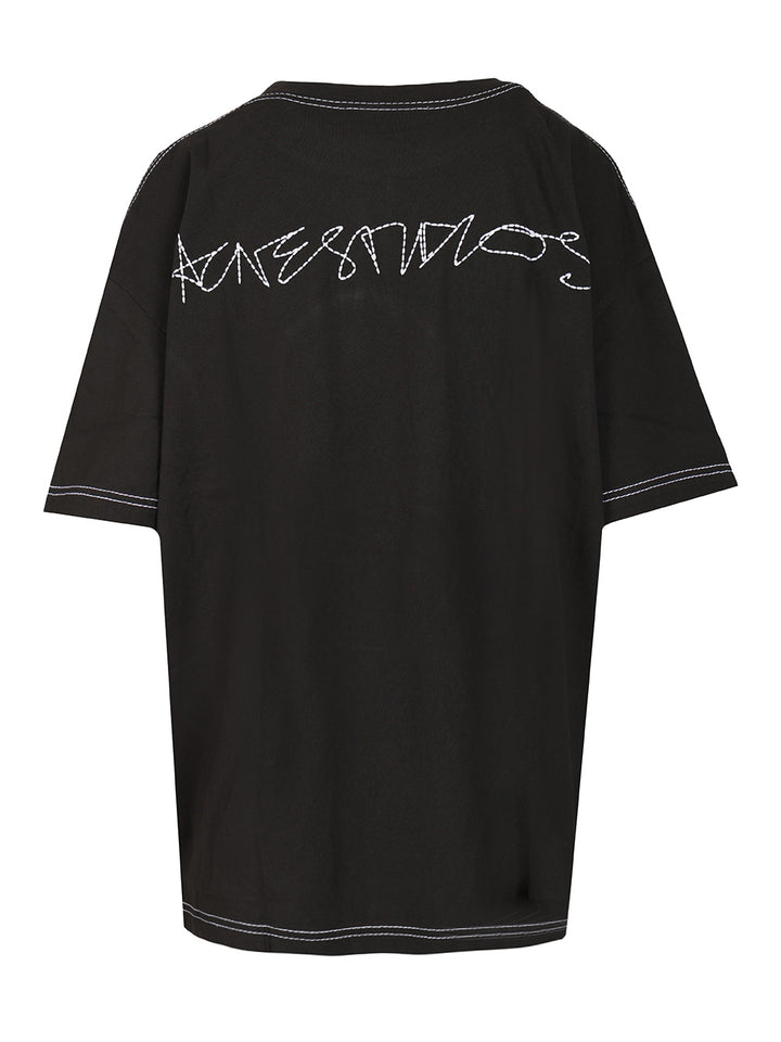 Acne Studios Crew Neck T-Shirt - Black | 735a25bb92e873dcdd8cee767d396a77e9493409