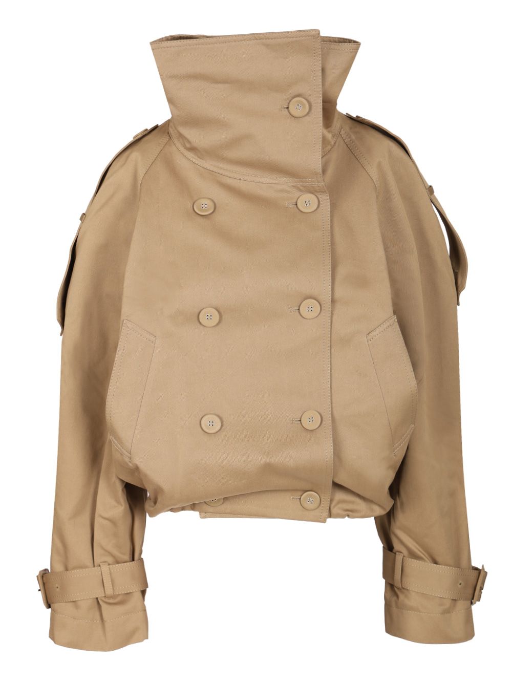 Acne Studios Twill Jacket Knitwear - Beige | 28b8b5333d47a6cdd1eaf854b9341ed7d90d9b84