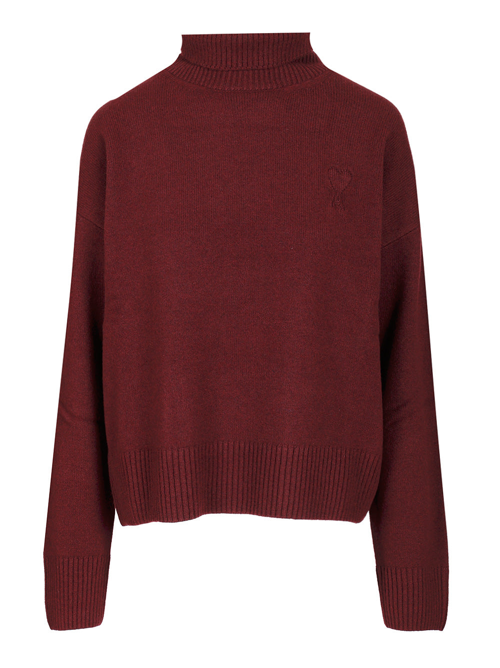 Ami Turtleneck Sweater Knitwear - Black | 7cea6aea37633500b873ec14ab6f0d3929872ad1