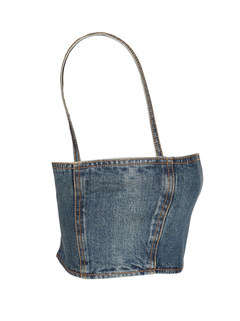 AlaÏA Bandeau Bustier Tops - Blue | e9fd32e265d7e0c3cb7efacaea96145802dc69a6