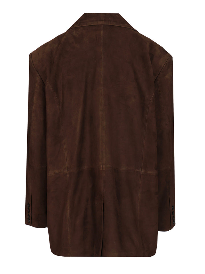 P.A.R.O.S.H. Jacket With Beaded Embroidery Jackets - Brown | b77b01cce7b5eb3a40c5a63fa6eca0a943ce1eb2