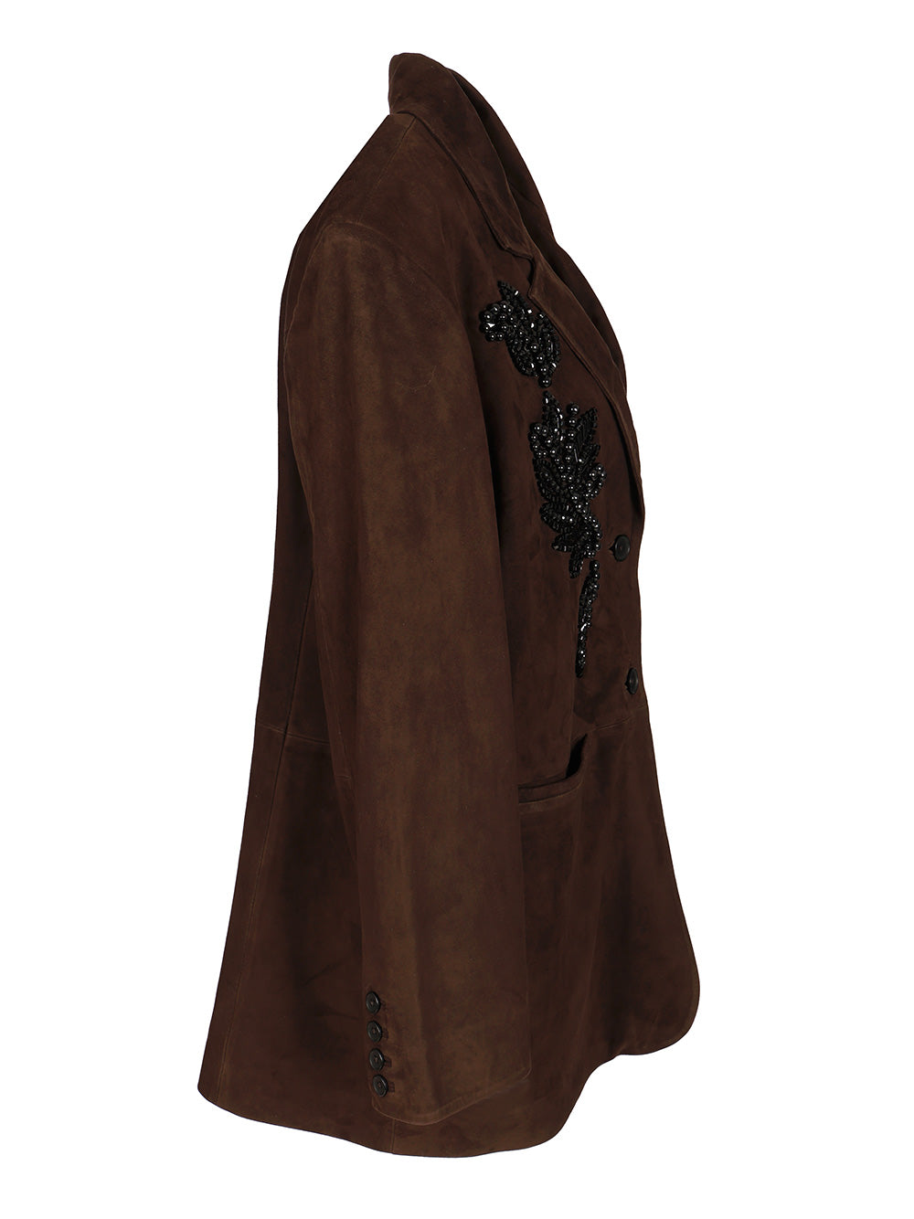 P.A.R.O.S.H. Jacket With Beaded Embroidery Jackets - Brown | 903b04af6104e84e3710603e79a492e5d3f0bf82