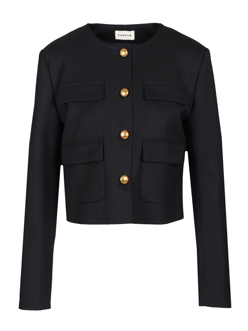P.A.R.O.S.H. Gabardine Jacket Jackets - Blue | 10febf804030c8ba1947a1cf000284af855f1e78