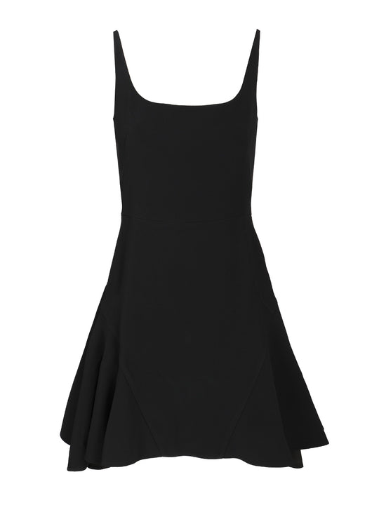 Mini Dress With Cady Straps Dresses Black